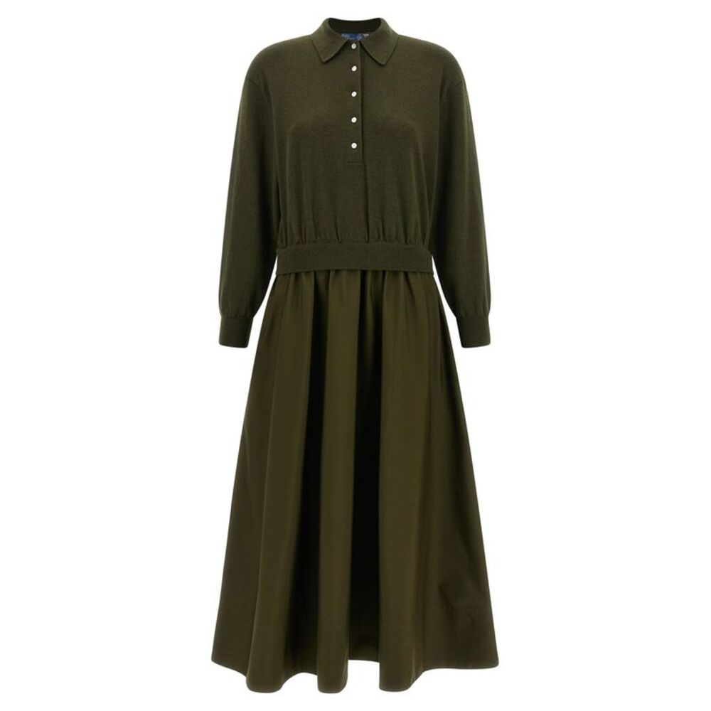 Polo Ralph Lauren Bicolor Wool Long Women's Dress